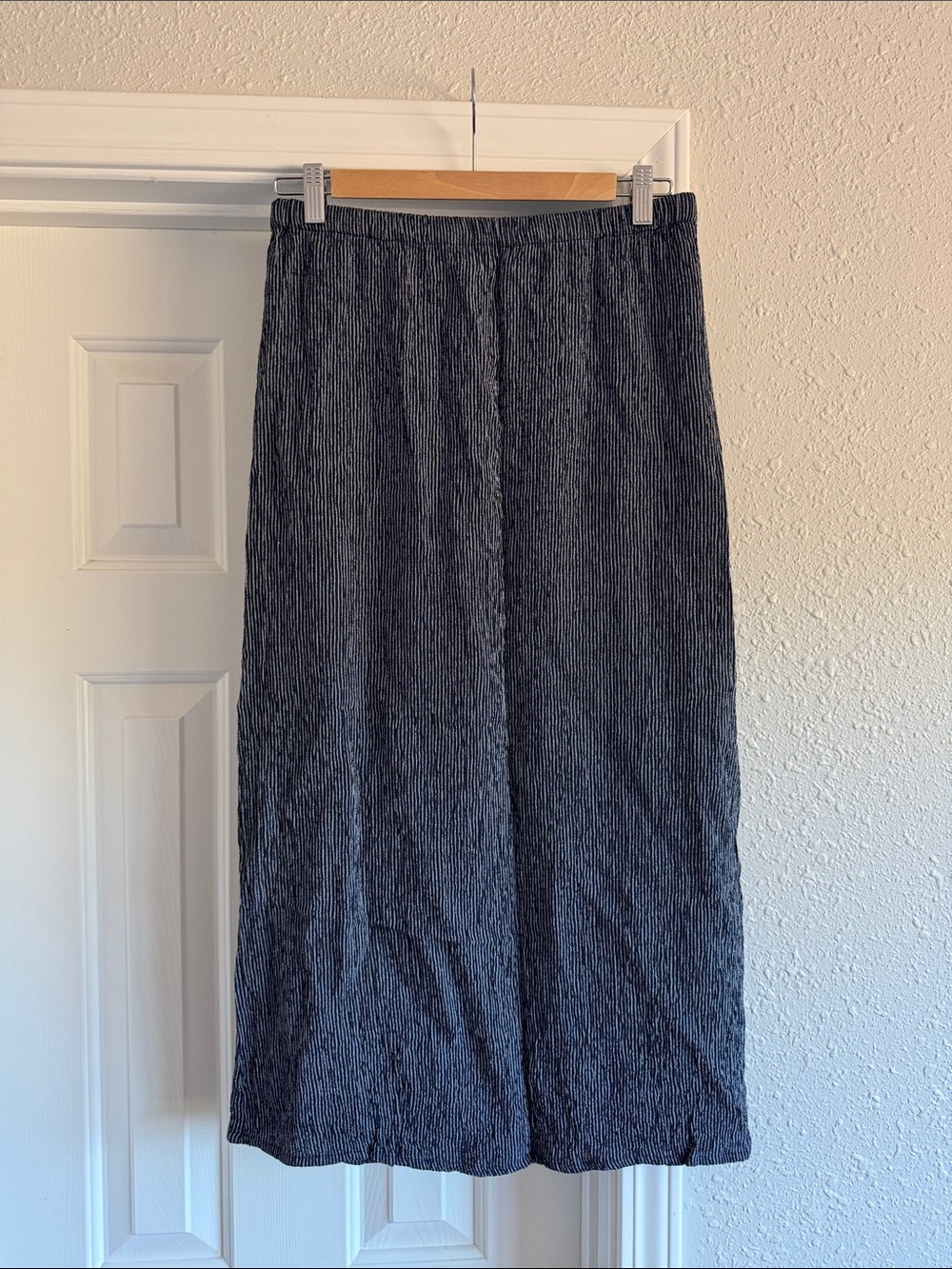 VTG Eileen Fisher Crinkle Midi Skirt